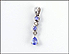 Tanzanite and Diamond Pendant in 14K White Gold THUMBNAIL