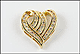 Diamond Heart Slide Pendant in 14K Yellow Gold THUMBNAIL