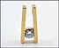 Moissonite Pendant in 14K Yellow Gold THUMBNAIL