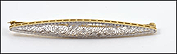 1920s Filigree Pin or Brooch in 14K White Gold THUMBNAIL