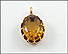 Citrine Pendant in Yellow Gold THUMBNAIL
