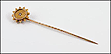 Stone 1880s Stick Pin in 15K Yellow Gold THUMBNAIL