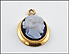 Agate Cameo Pendant in 14K Yellow Gold THUMBNAIL