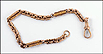 1830s Link and Bar Bracelet in 9K Yellow Gold THUMBNAIL