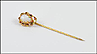 Opal Stick Pin in 14K Yellow Gold THUMBNAIL