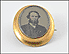1860-70s Portrait Pin, Gold Filled Back in Yellow Gold and Gold Filled THUMBNAIL