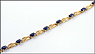 Sapphire and Diamond Bracelet in 14K Yellow Gold THUMBNAIL