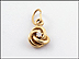 Diamond Love Knot Pendant in Yellow Gold THUMBNAIL