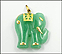 Jade Elephant Pendant in 14K Yellow Gold THUMBNAIL