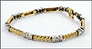 Diamonds In White Gold, Yellow Gold Links in 14K Yellow and White Gold THUMBNAIL