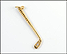 Golf Club Pendant with Diamond in 14K Yellow Gold THUMBNAIL