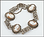 Shell Cameo and Filigree Bracelet in .900 Silver THUMBNAIL