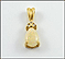 Opal with Three Diamond Accents Pendant in 14K Yellow Gold THUMBNAIL