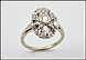 Diamond Eastern Star Ring in 14K White Gold THUMBNAIL