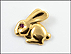 Ruby Bunny Pendant in 14K Yellow Gold THUMBNAIL