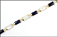 Mother Of Pearl and Onyx Oriental Clasp Bracelet in 10K Yellow Gold THUMBNAIL