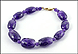 Amethyst Bead Briolet Cut Bracelet in 14K Yellow Gold THUMBNAIL