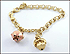 Charm Bracelet with Two Charms in 14K Yellow Gold THUMBNAIL