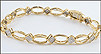 Diamond Link Bracelet in 14K Yellow Gold THUMBNAIL