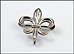 1930's Fleur-De-Lis Pin in Sterling Silver THUMBNAIL