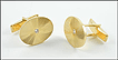 Diamond Cufflinks in 14K Yellow Gold THUMBNAIL