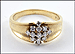 Diamond Cluster Ring in 14K Yellow Gold THUMBNAIL
