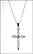 Diamond Cross Neckalce in 14K White Gold THUMBNAIL