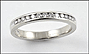 Round Brilliant Cut Diamond Channel Band in 14K White Gold THUMBNAIL