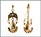 Turquoise Drop Earrings in Yellow Gold THUMBNAIL