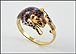 Enamel Leopard Ring in 14K Yellow Gold THUMBNAIL