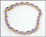 Oval Cut Amethyst Bracelet in 14K Yellow Gold THUMBNAIL