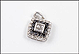 Square Diamond Pendant in 10K White Gold THUMBNAIL