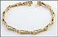 Round Brilliant Cut Channel Diamond Bracelet in 10K Yellow Gold THUMBNAIL