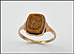 Tiger Eye Intaglio Ring in Yellow Gold THUMBNAIL