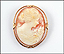 Cameo Brooch in 10K Yellow Gold THUMBNAIL