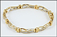 Diamond Baguette Bracelet in 10K Yellow Gold THUMBNAIL