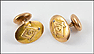 Masonic Cufflinks in Yellow Gold THUMBNAIL
