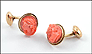 Carved Coral Cufflinks in Yellow Gold THUMBNAIL