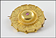 1870's Brooch Ruby Center Stone in Yellow Gold THUMBNAIL