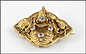 1870's Brooch with Paste Stones in Yellow Gold THUMBNAIL