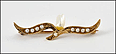 1890-03 Pearl Brooch in 10K Yellow Gold THUMBNAIL