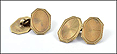 Engraved Cufflinks in 14K Yellow Gold THUMBNAIL