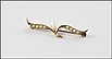 1805 Pearl Brooch in 10K Yellow Gold THUMBNAIL