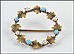 1910 Turquoise Brooch in Yellow Gold THUMBNAIL