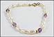 Freshwater Pearl Bracelet in 14K Yellow Gold THUMBNAIL