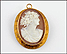 Cameo Pendant in 10K Yellow Gold THUMBNAIL