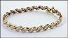Diamond Baguette Bracelet in 10K Yellow Gold THUMBNAIL
