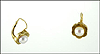 Pearl Leverback Earrings in 14K Yellow Gold THUMBNAIL