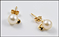 6 mm Pearl Stud Earrings in 14K Yellow Gold THUMBNAIL