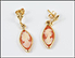 Marquise Cut Cameo Earrings in Yellow Gold THUMBNAIL